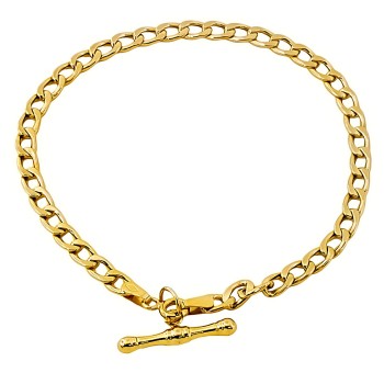 9ct gold 2.3g 7 inch curb Bracelet